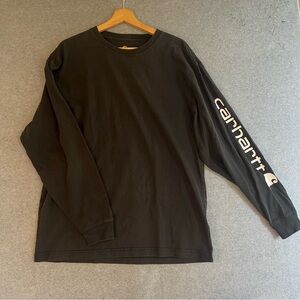SOLD**Carhartt Men M Long Sleeve Original Fit Crew Neck Black